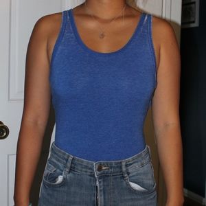 TopShop blue bodysuit